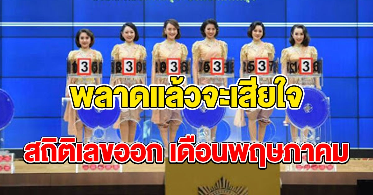 สถิติเลข เดือนพฤษภาคม ย้อนหลัง 5 ปี