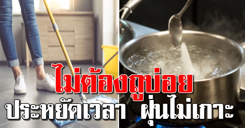 2 เทคนิค ถูบ้าน ไม่ต้องถูบ้านบ่อยๆ ประหยัดเวลา ฝุ่นไม่กล้าเกาะ