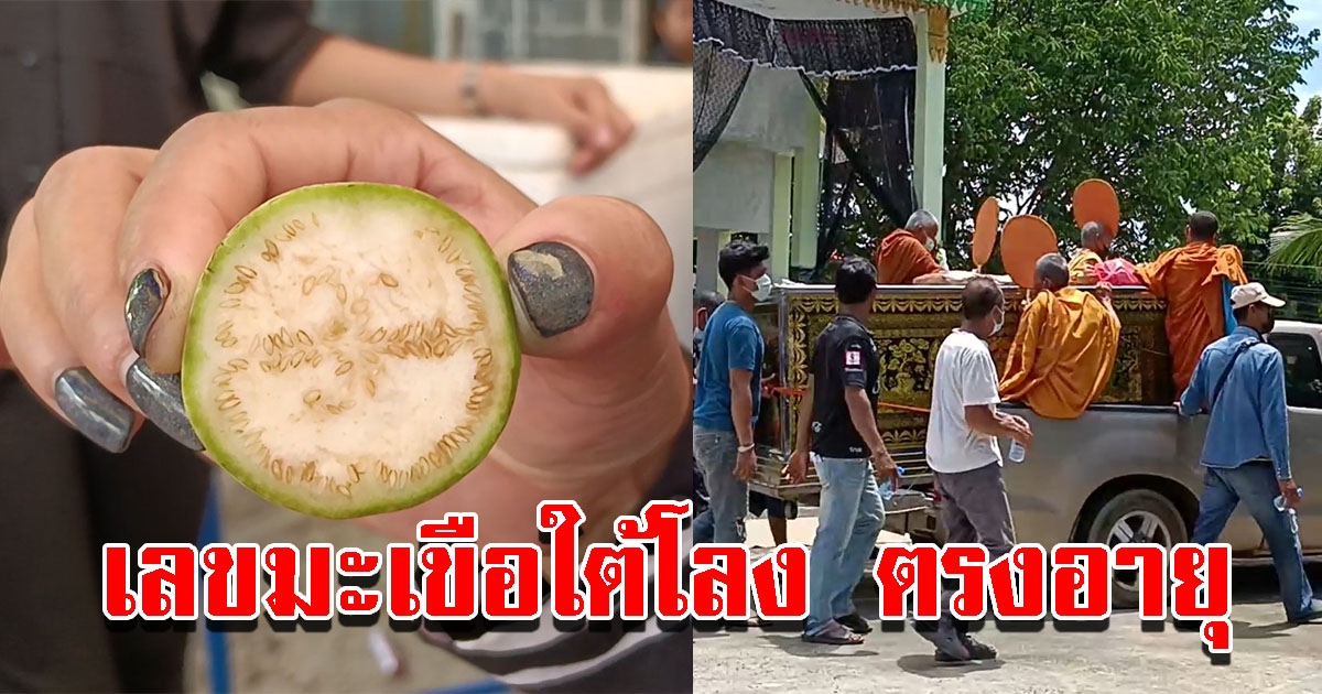 เลขมะเขือใต้โลง ตรงกับอายุผู้เสียชีวิตพอดี