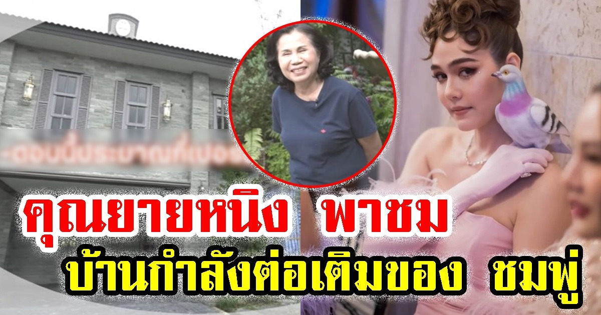 คุณยายหนิง พาชมบ้านกำลังต่อเติมของ ชมพู่ อารยา มีมุมแบบนี้ด้วย