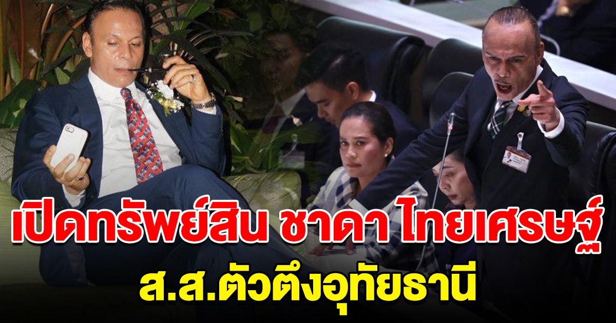 เปิดทรัพย์สิน ชาดา ไทยเศรษฐ์ ส.ส.ตัวตึงอุทัยธานี