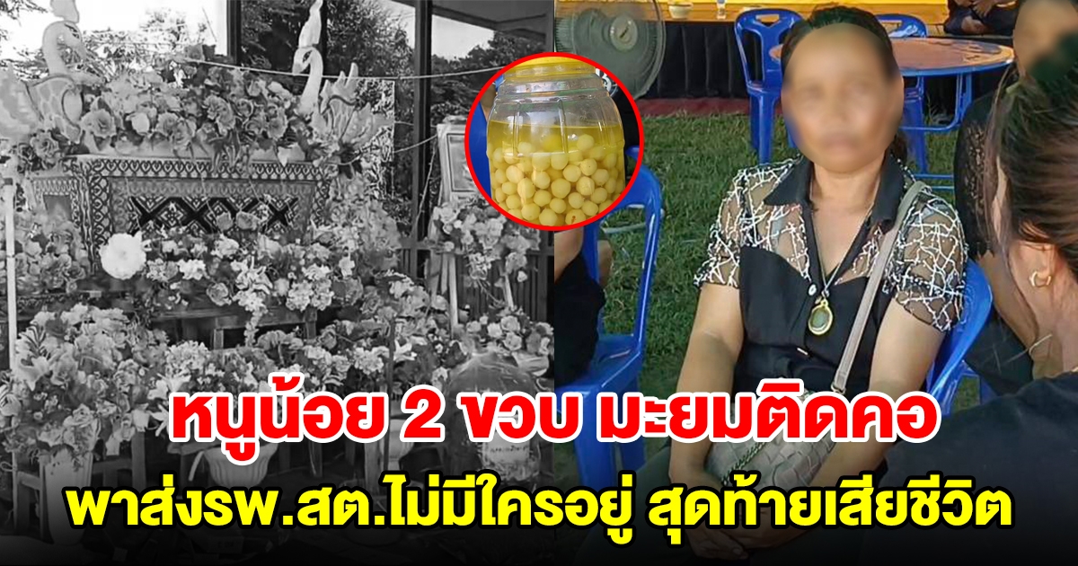 ยายเปิดใจ หลานวัย 2 ขวบ กินมะยมดอง เมล็ดติดคอ พาส่งรพ.สต. ไม่มีใครอยู่ สุดท้ายเสียชีวิต