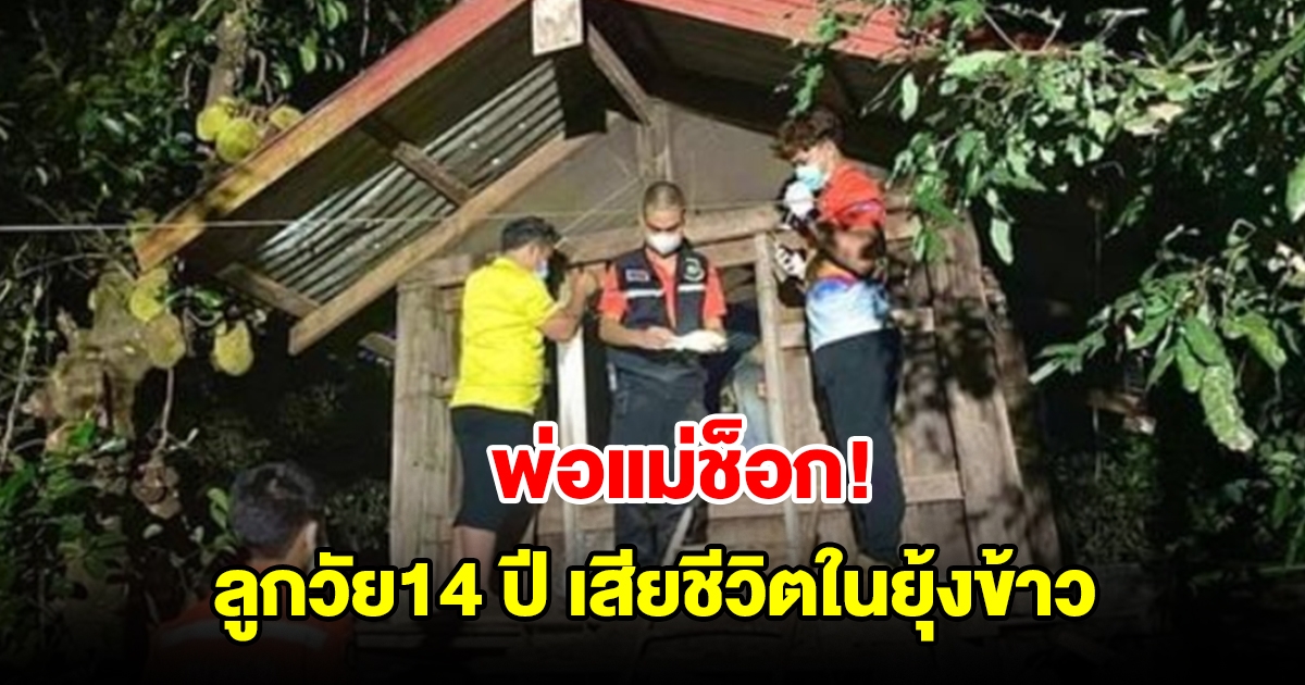 พ่อแม่ช็อก พบลูกวัย 14 ปี เสียชีวิตในยุ้งข้าว