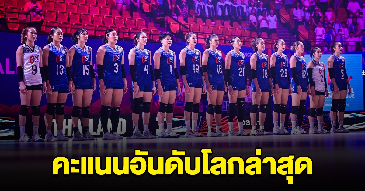 คะแนนอันดับโลกล่าสุด วอลเลย์บอลสาวไทย หลังเอาชนะบัลแกเรีย