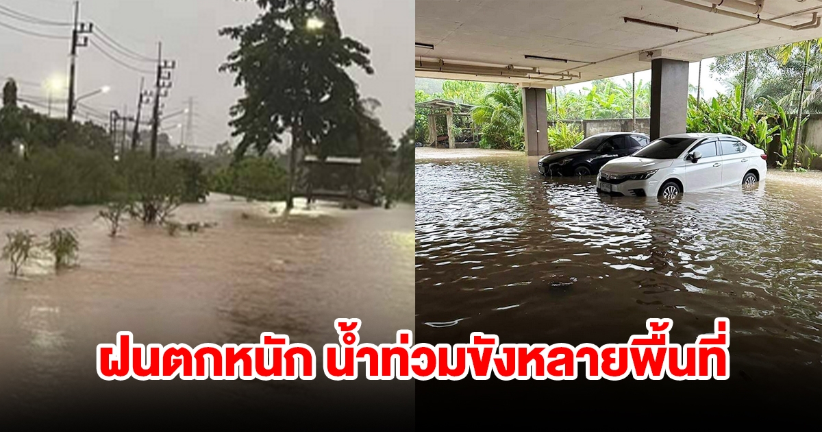 ภูเก็ตฝนตกหนัก น้ำท่วมขังหลายพื้นที่